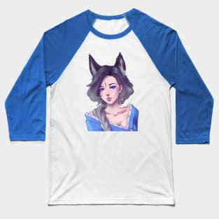 Kitsune Girl Baseball T-Shirt